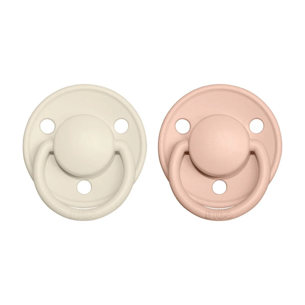 BIBS De Lux cumlíky z prírodného kaučuku 2ks veľkosť 2 - Ivory / Blush