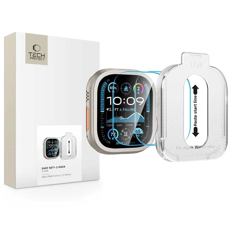 Tech-Protect Easy Set 2x ochranné sklo na Apple Watch Ultra 1 / 2 (49mm) m)