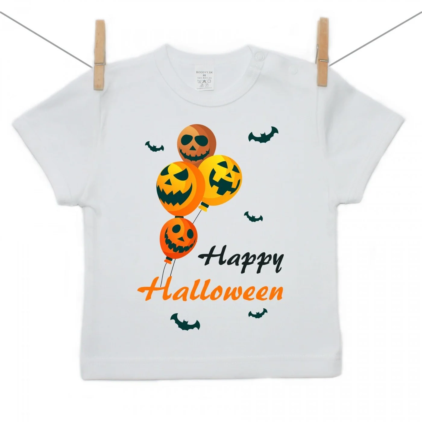Boodyy Tričko s krátkym rukávom Happy Halloween Veľkosť: 140