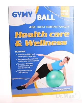 GYMY REHABILITAČNÁ LOPTA ABS 65 cm + pumpa 1×1 set, rehabilitačná lopta + pumpa