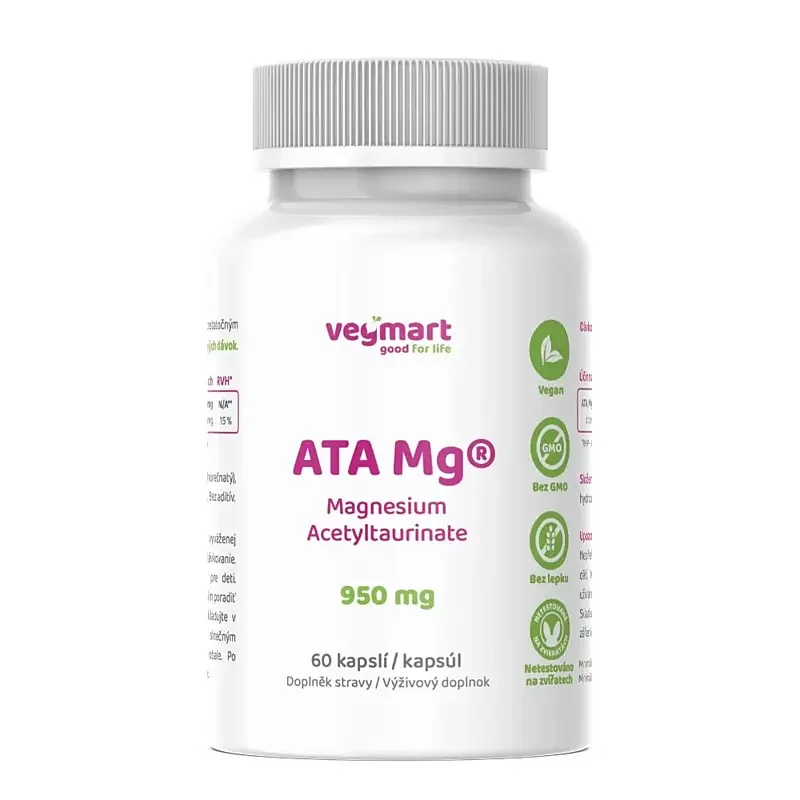 Vegmart ATA Mg® 475 mg, 60 kapsúl