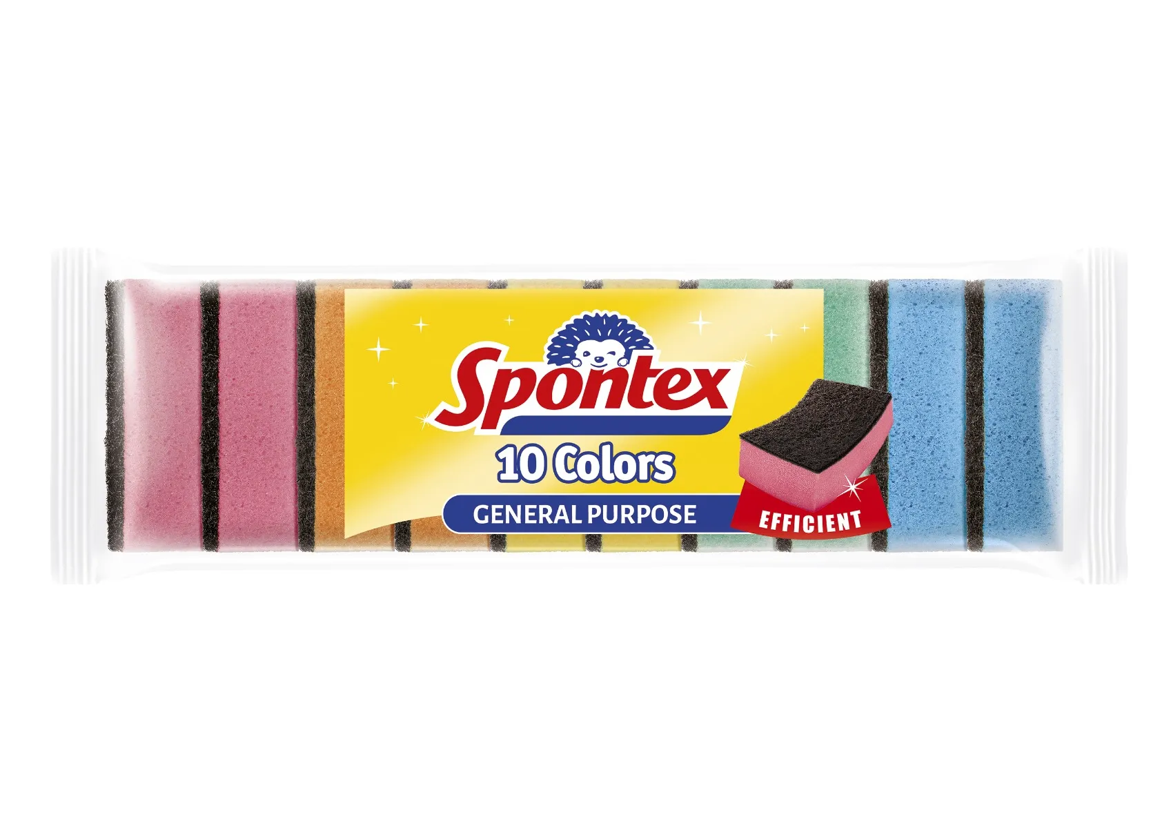 Spontex Colors špongie 1×10 ks, špongie na umývanie riadu