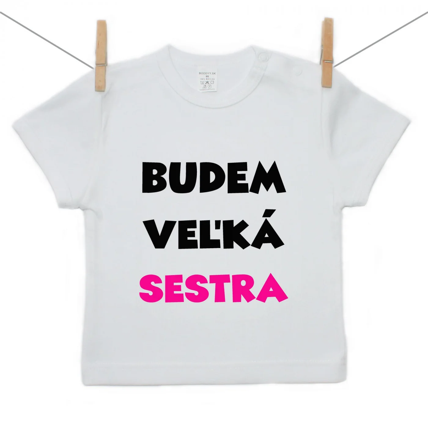 Boodyy Tričko s krátkym rukávom Budem veľká sestra Veľkosť: 122
