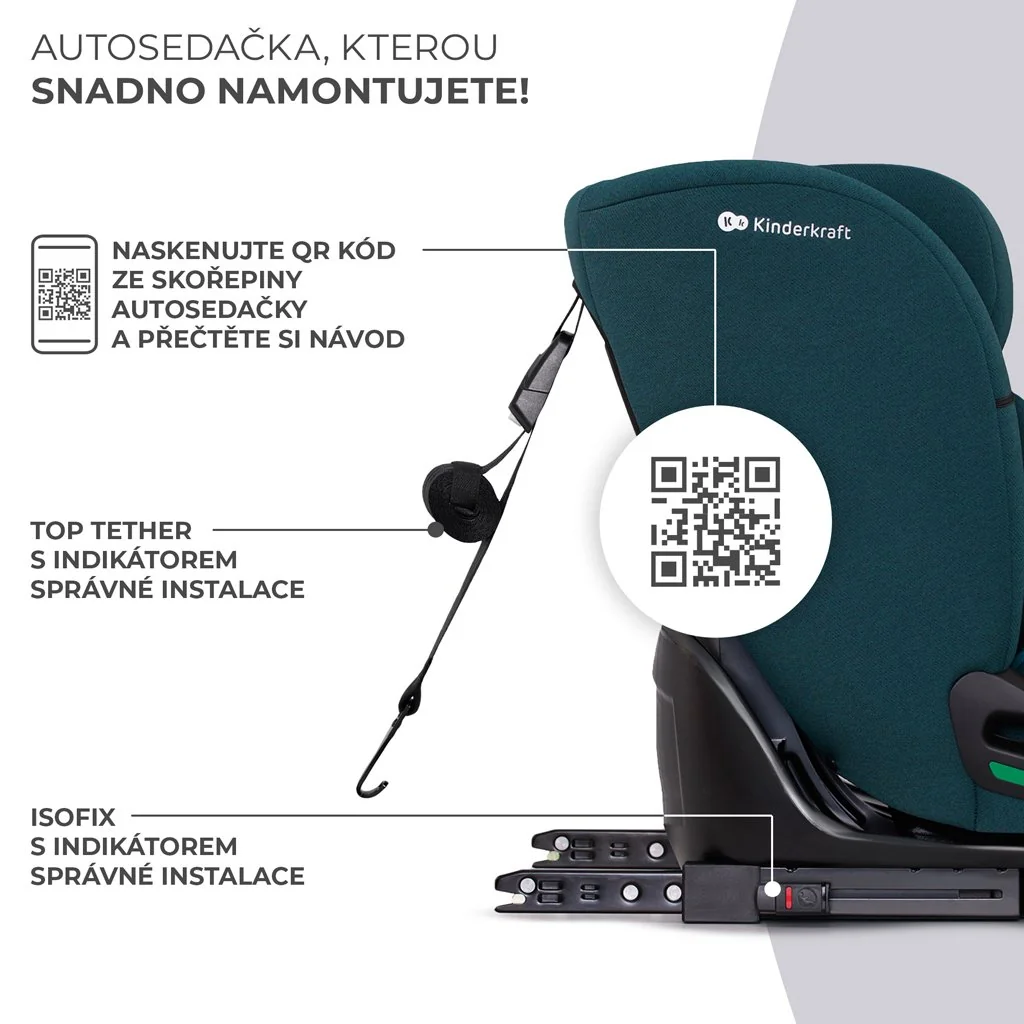 Autosedačka Oneto3 i-Size 76-150cm + Isofix Cool grey