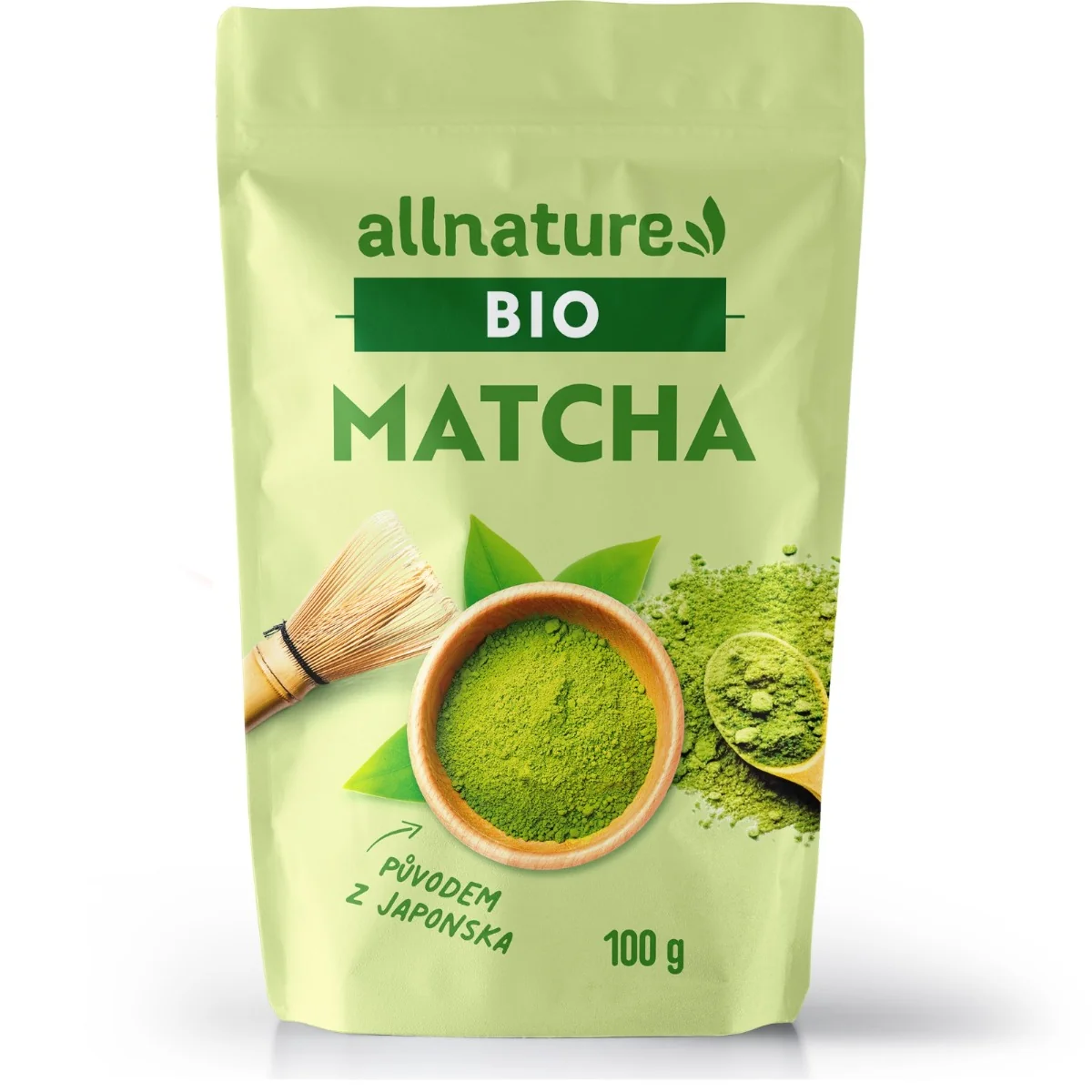 Allnature Matcha BIO 100 g 1×100 g, čaj matcha