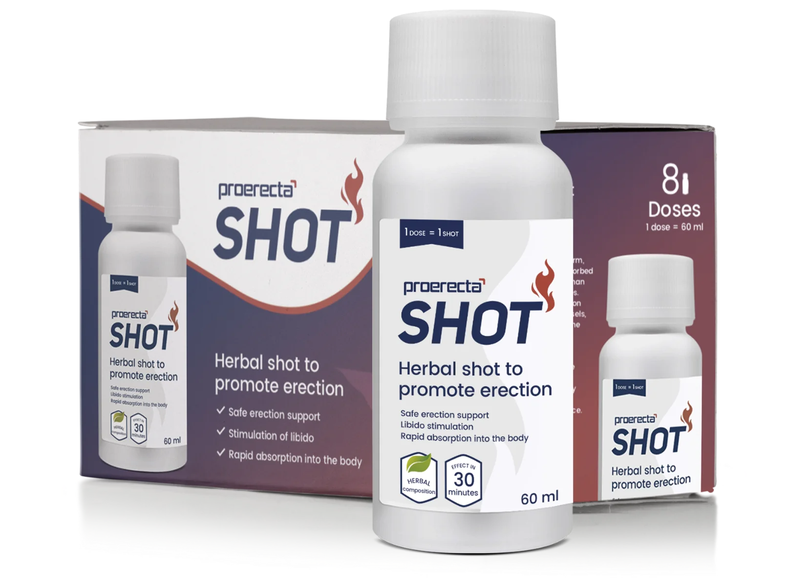 Proerecta SHOT 8×60 ml, nápoj