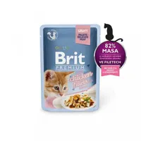 Brit Kapsička Prem Cat Delic Fillets In Gravy With Chicken For Kitten