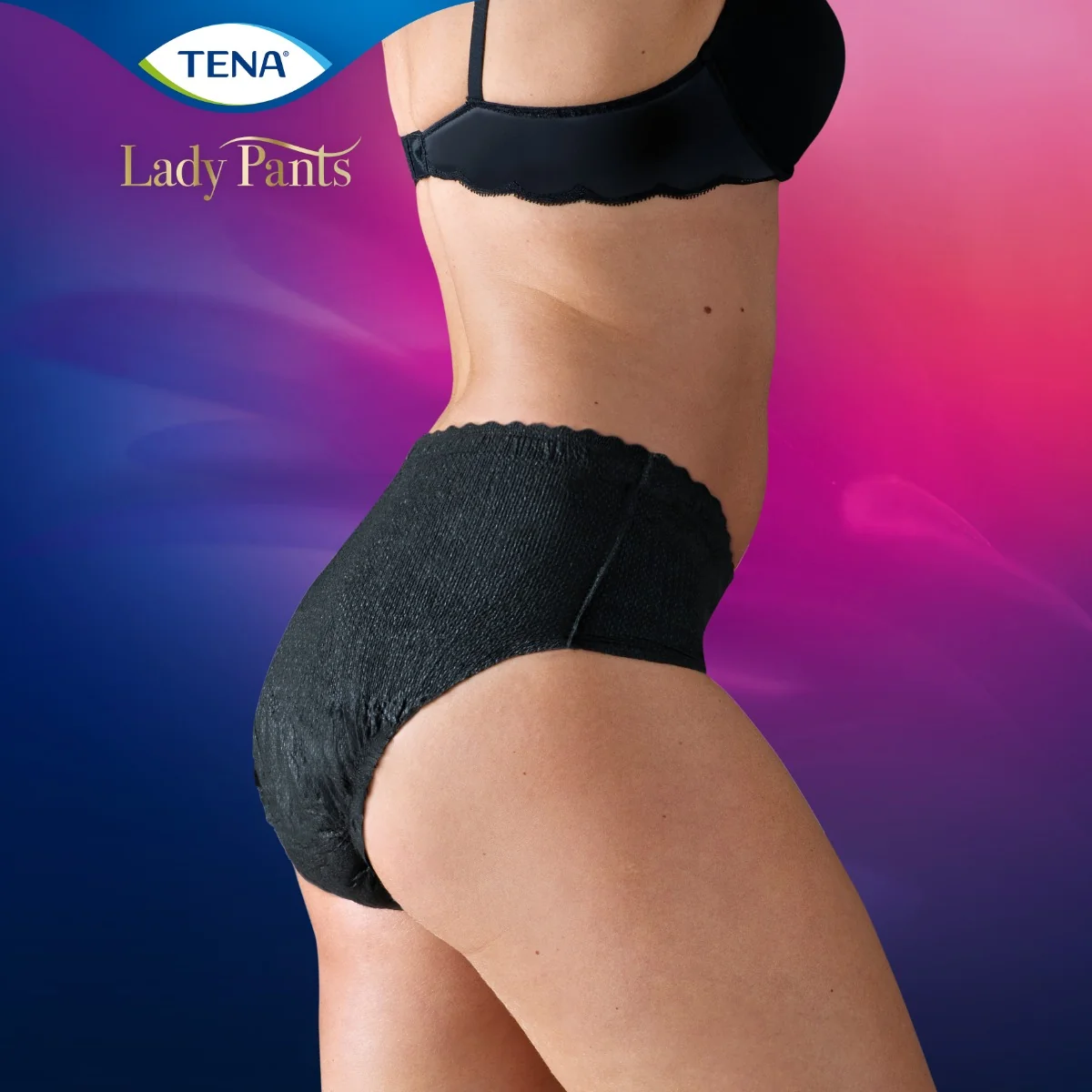 TENA LADY PANTS+ NOIR L 1×8 ks, nohavičky L
