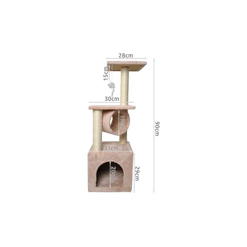 Drapák pre mačky 90cm béžový CT07959BZ