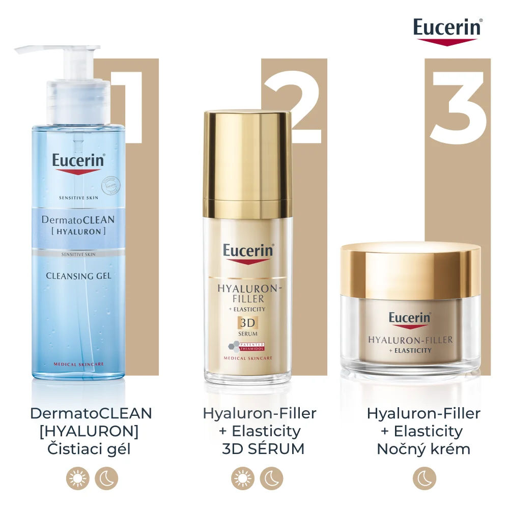 Eucerin HYALURON-FILLER + ELASTICITY Nočný krém NÁHRADNÁ NÁPLŇ 50 ml