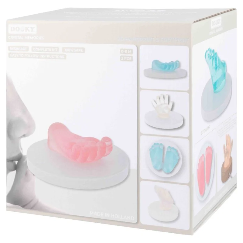 Dooky crystal Memories 3D Handprint & Footprint