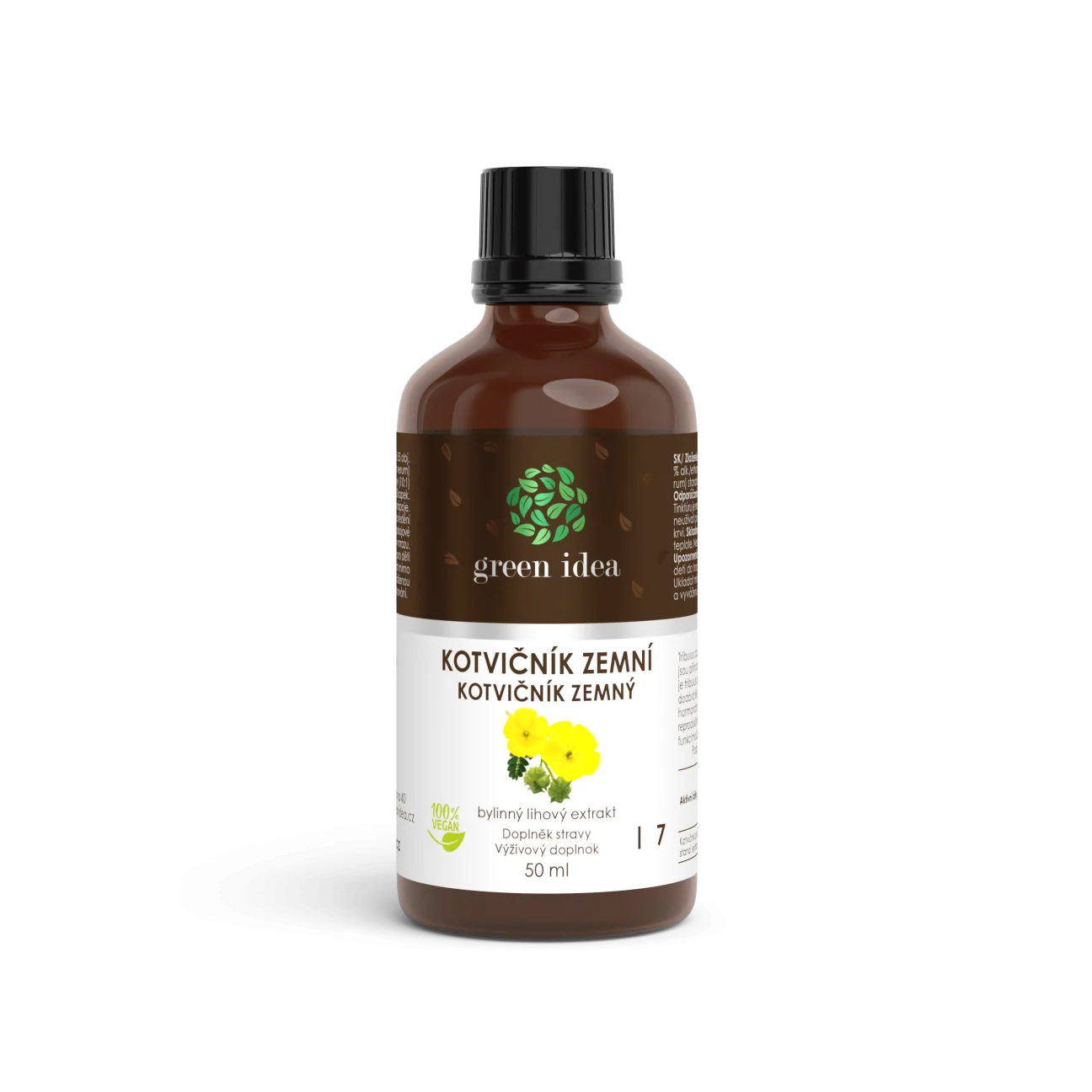 Kotvičník zemný – tinktúra – kvapky 50 ml – Green idea