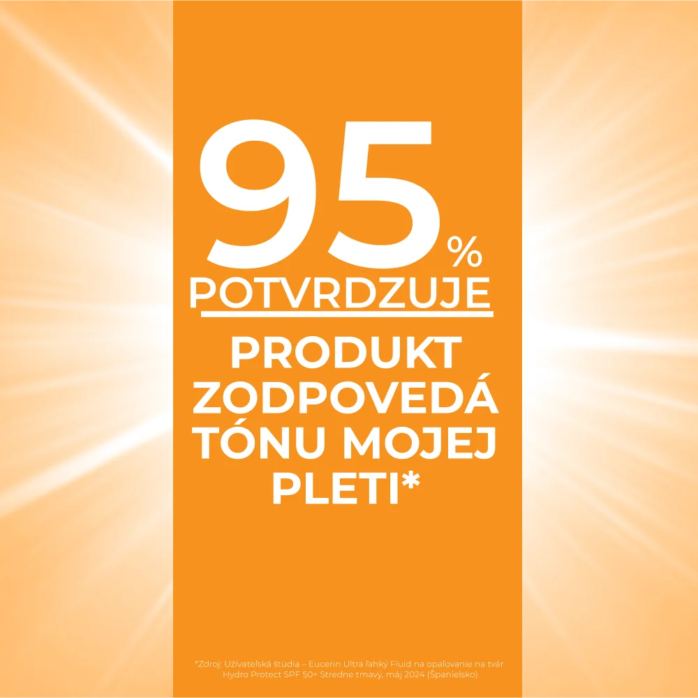 Eucerin SUN Ultra ľahký fluid na tvár HYDRO PROTECT SPF 50+, stredne tmavý 1×50 ml, fluid