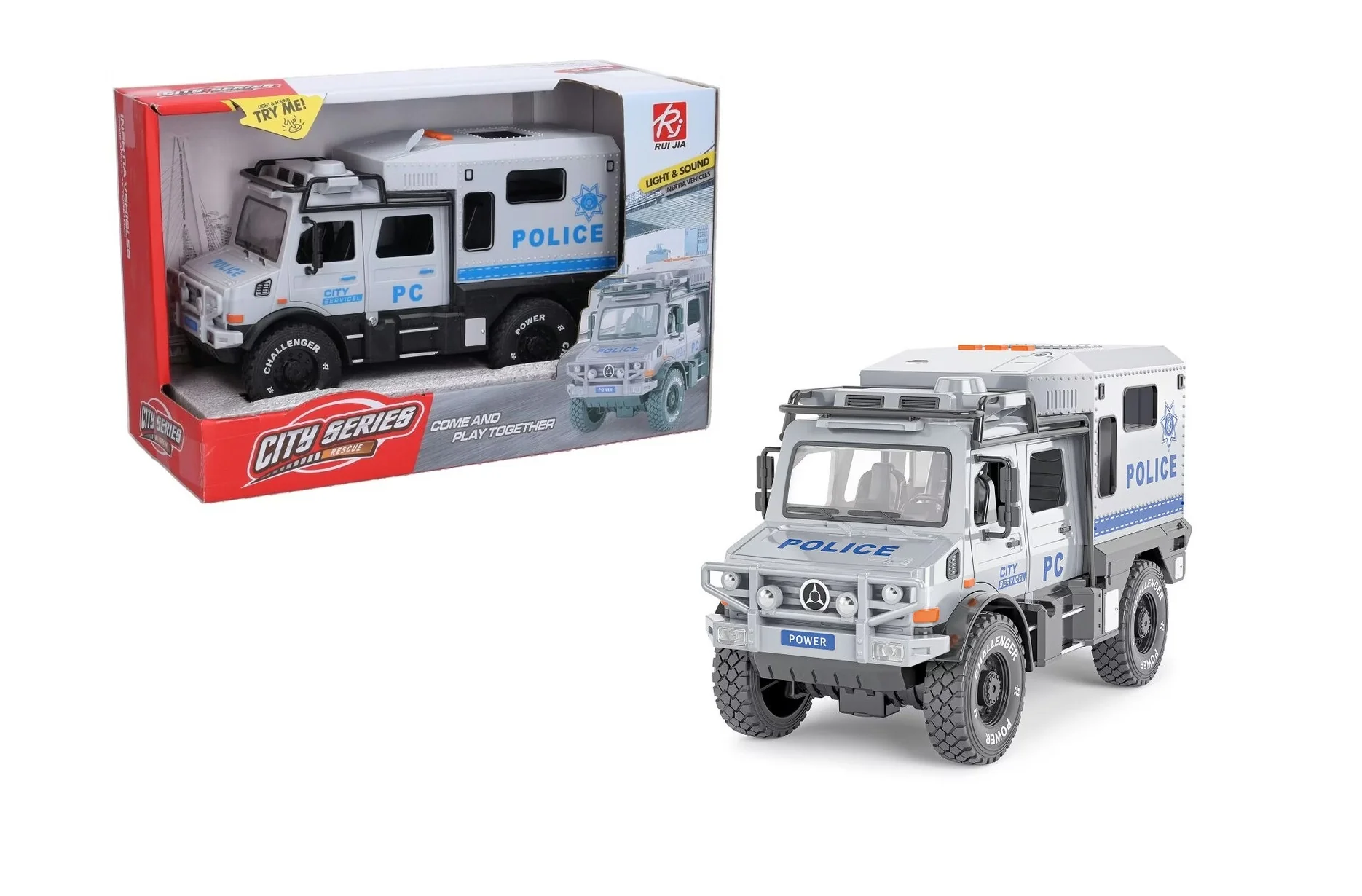 Auto polícia obrnené s efektmi 24cm
