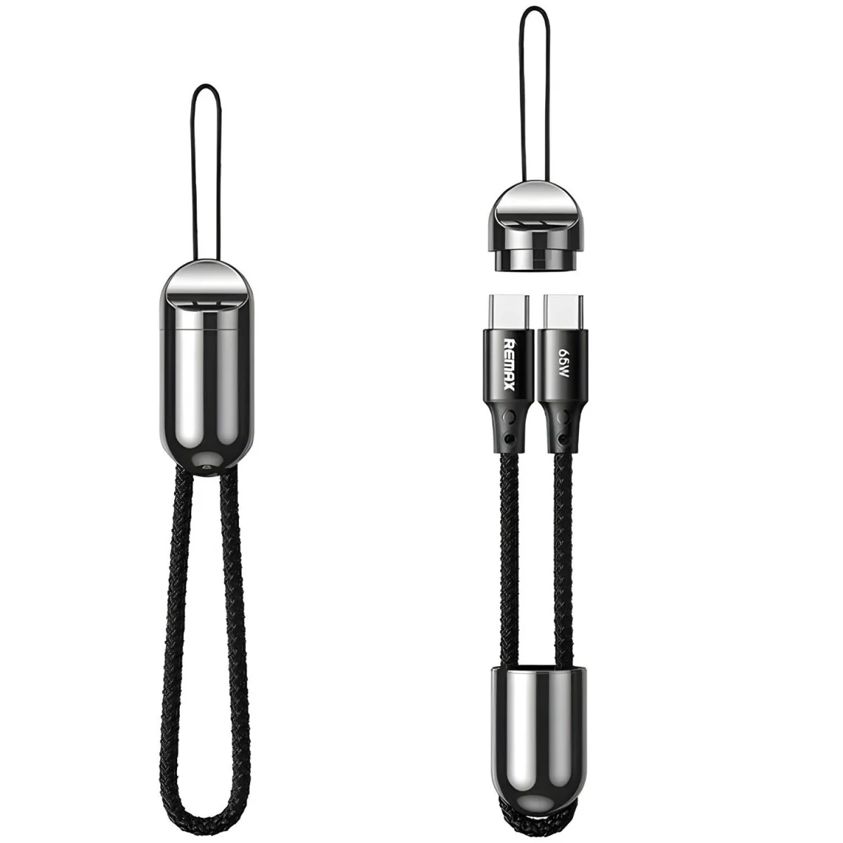 USB-C na USB-C Kábel 65W - Čierna