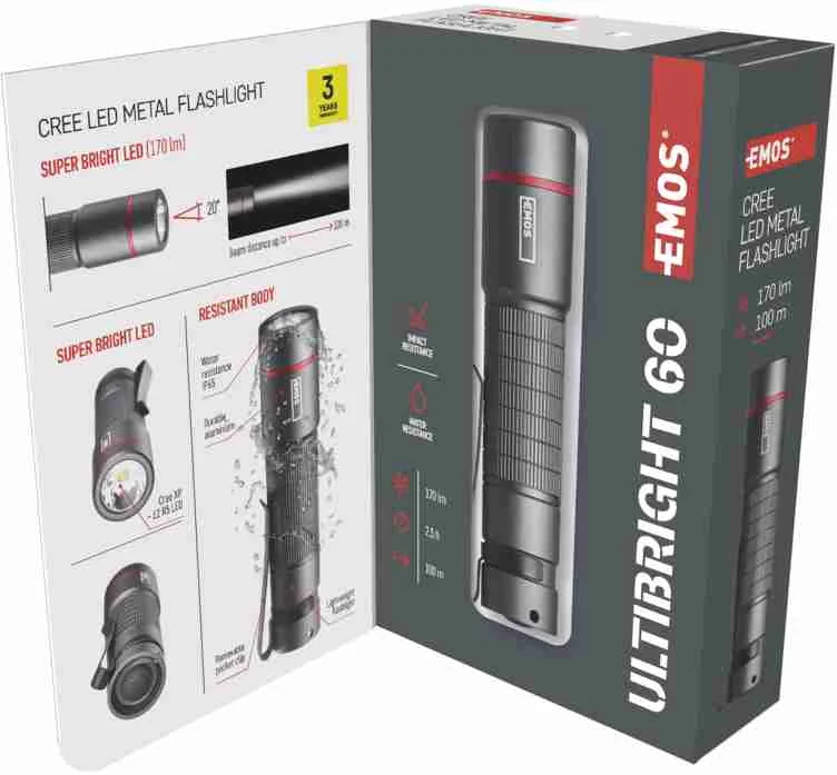 LED SVIETIDLO ULTIBRIGHT 60 170lm 1×AA 1×1 ks, LED svietidlo