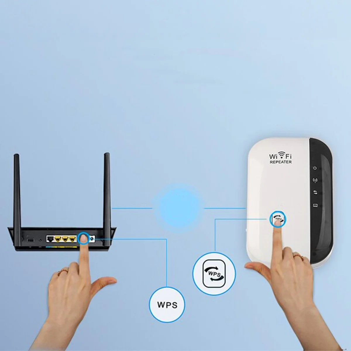 MG W01 zosilňovač signálu WiFi, biely