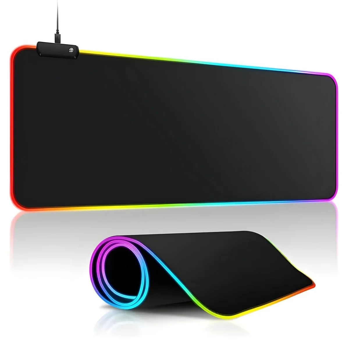 Podsvietená herná podložka pod myš LED svetlá, 80cm x 30cm