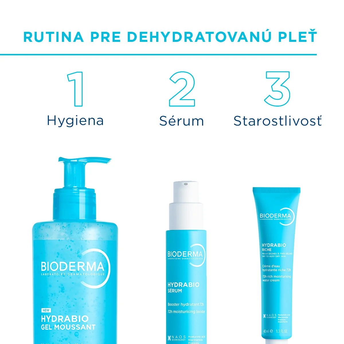 Bioderma Hydrabio rich hydratačný krém s výživnou textúrou 40 ml
