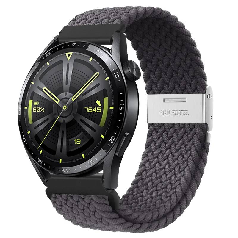 BStrap Elastic Nylon 2 remienok na Samsung Galaxy Watch 3 45mm spaceash