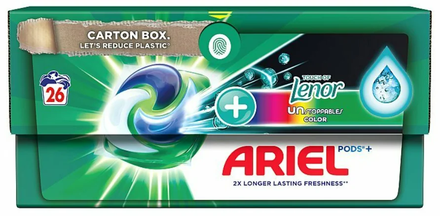 Ariel All-in-1 PODS Lenor Unstoppables, Gélové Kapsuly Na Pranie, 26 Praní 1×26 cps, gélové pracie kapsuly