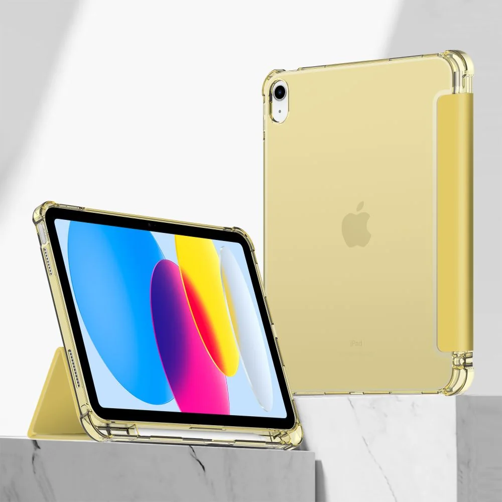 Tech-Protect SC Pen Hybrid puzdro na iPad 10.9'' 10gen 2022, žlté/priesvitné svitné