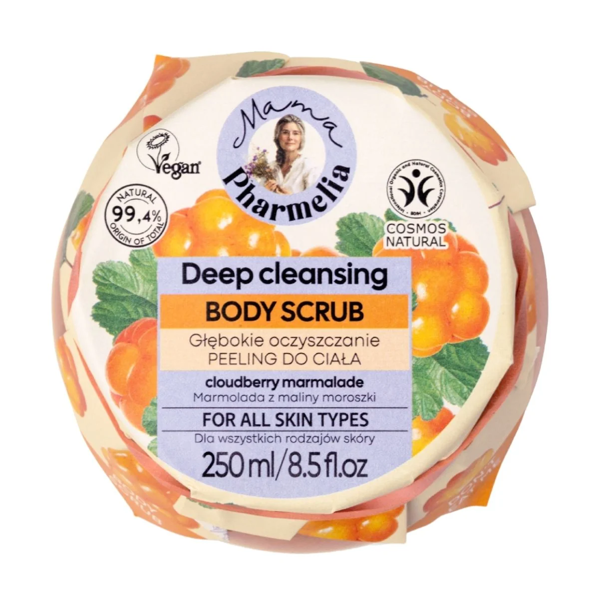 Hĺbkovo čistiaci telový peeling s moruškou - 250 ml - Mama Pharmelia