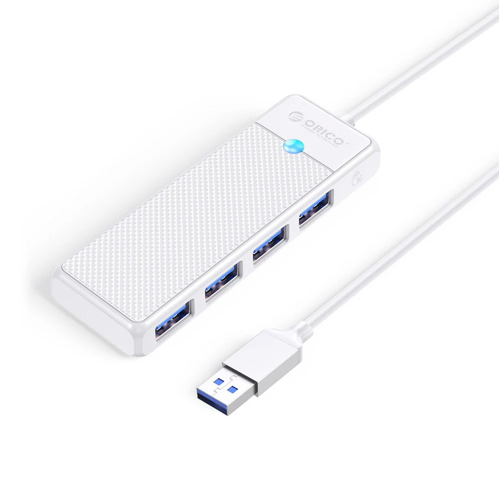 Orico PAPW4A-U3 HUB adaptér USB - 4x USB 3.0 1m, biely