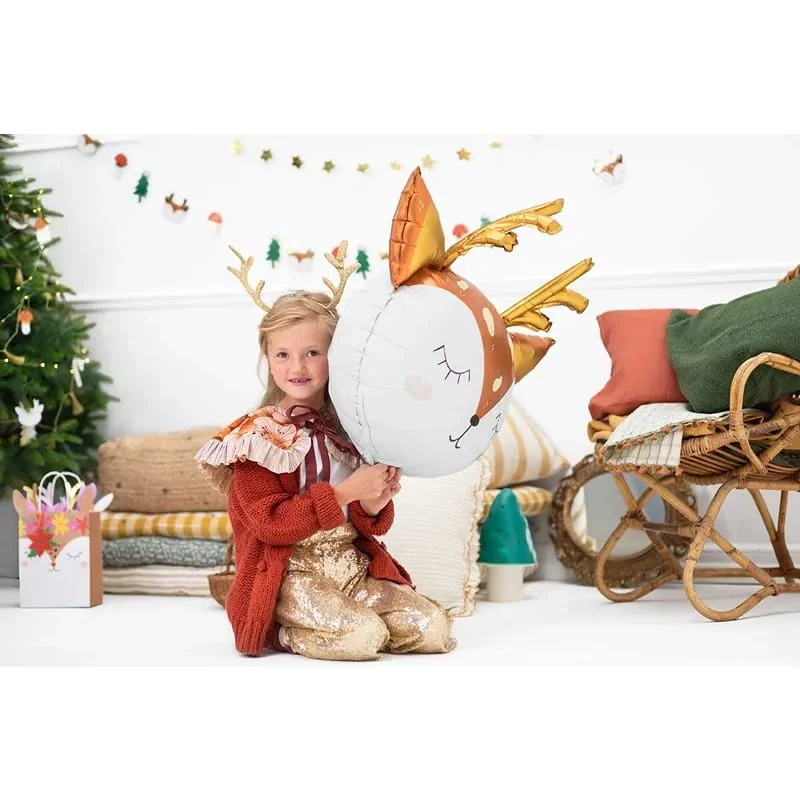 Fóliový balónik hlava jeleňa 73×64 cm – originálna party dekorácia