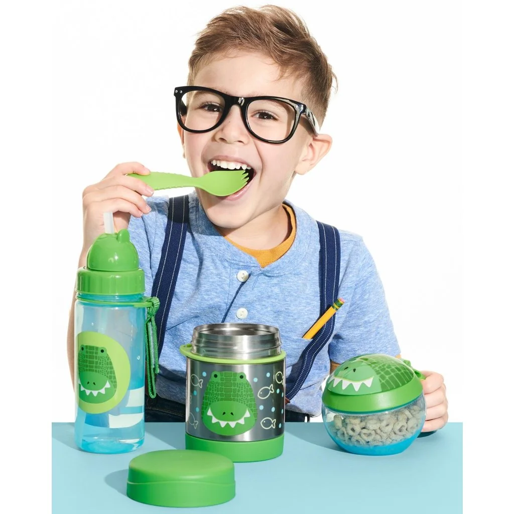 Zoo Termoska na jedlo s lyžičko/vidličkou Krokodíl 325 ml, 3r+