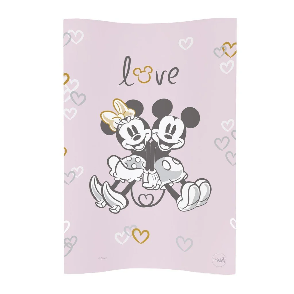 Podložka prebaľovacia mäkká COSY (50x70) Disney Minnie&Mickey Pink
