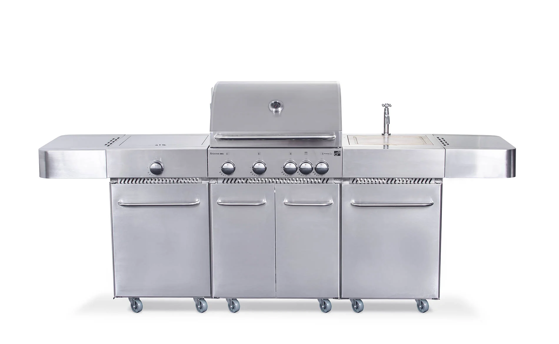 Plynový gril G21 Arizona, BBQ kuchyňa Premium Line 6 horákov + zadarmo redukčný ventil GA-BBQARZ