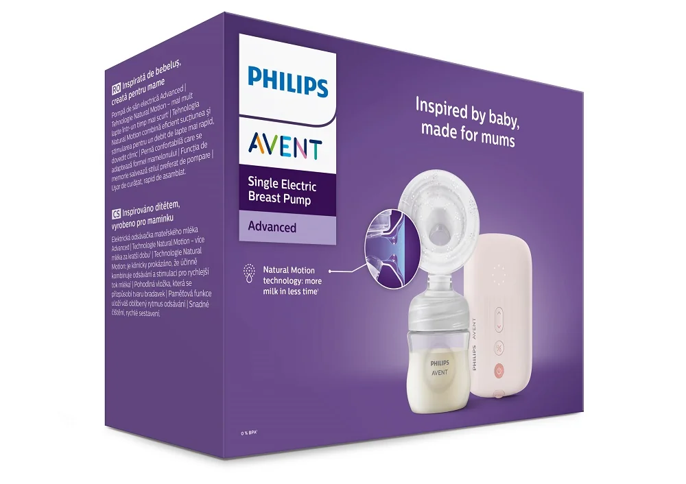 Philips AVENT Odsávačka materského mlieka elektrická SCF395/31 1×1 ks, odsávačka mlieka