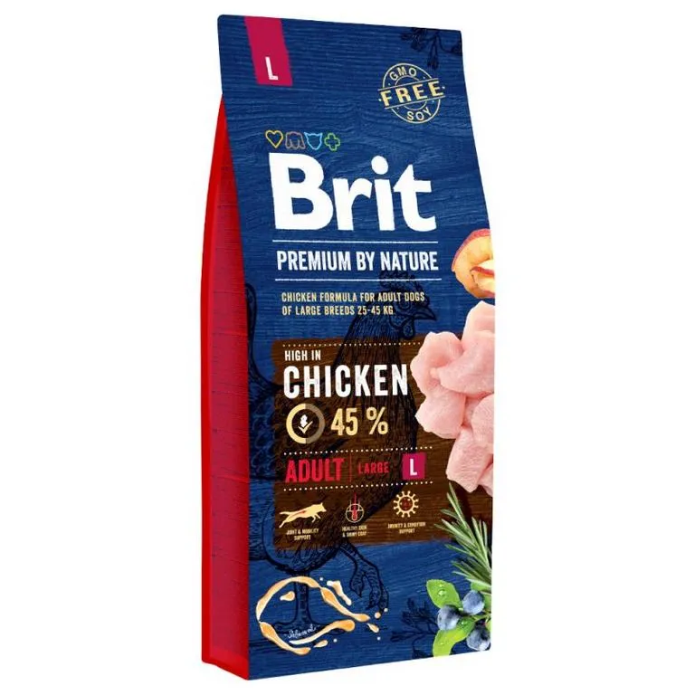 Brit Premium by Nature dog Adult L 1×15 000 g, krmivo pre psov