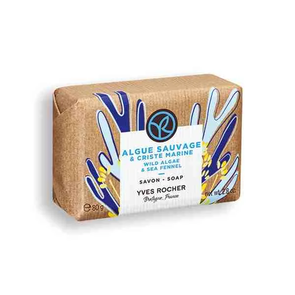 Yves Rocher Mydlo Morská riasa & motar prímorský 1×80 g, tuhé mydlo