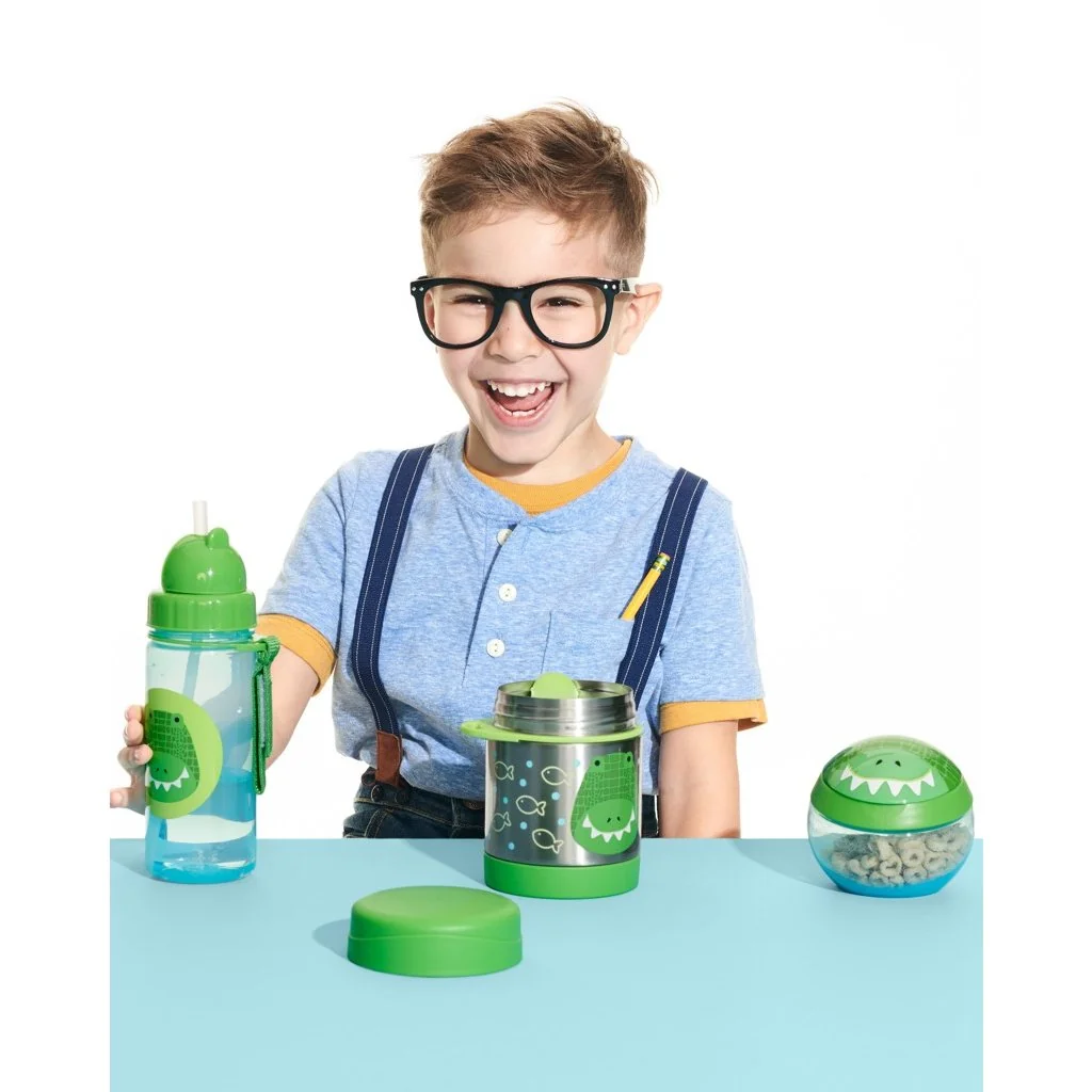 Zoo Termoska na jedlo s lyžičko/vidličkou Krokodíl 325 ml, 3r+