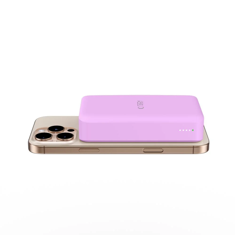 Tech-Protect PB12 LifeMag MagSafe Power Bank 20000mAh, fialový