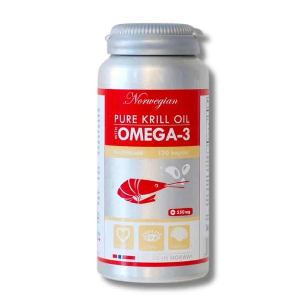 PURE KRILL Oil 120 kapsúl Omega-3 z krillového oleja s astaxantínom