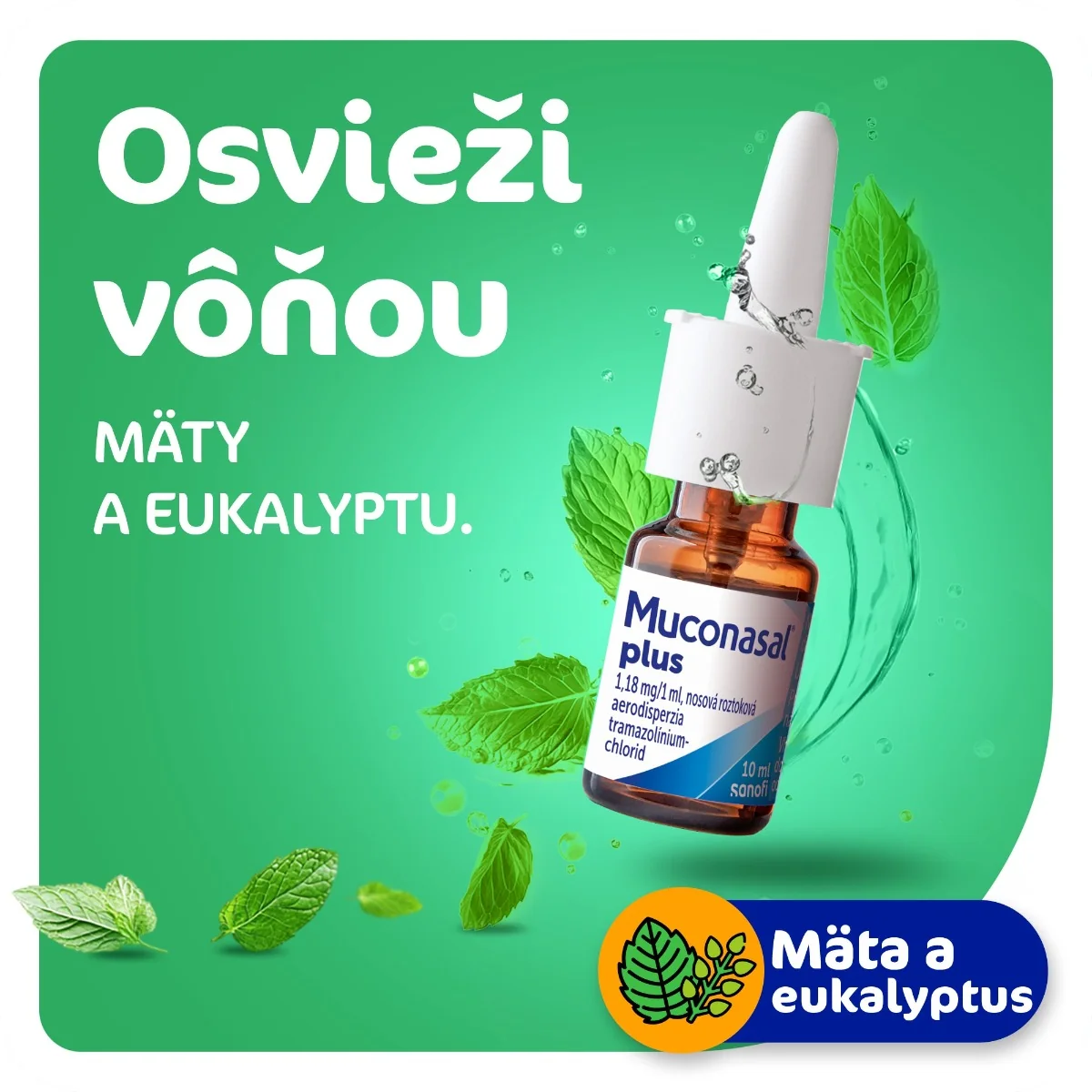 Muconasal® plus 1×10 ml, nosový sprej