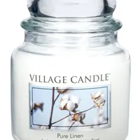 Village Candle Vonná sviečka v skle - Pure Linen - Čistá bielizeň, stredná