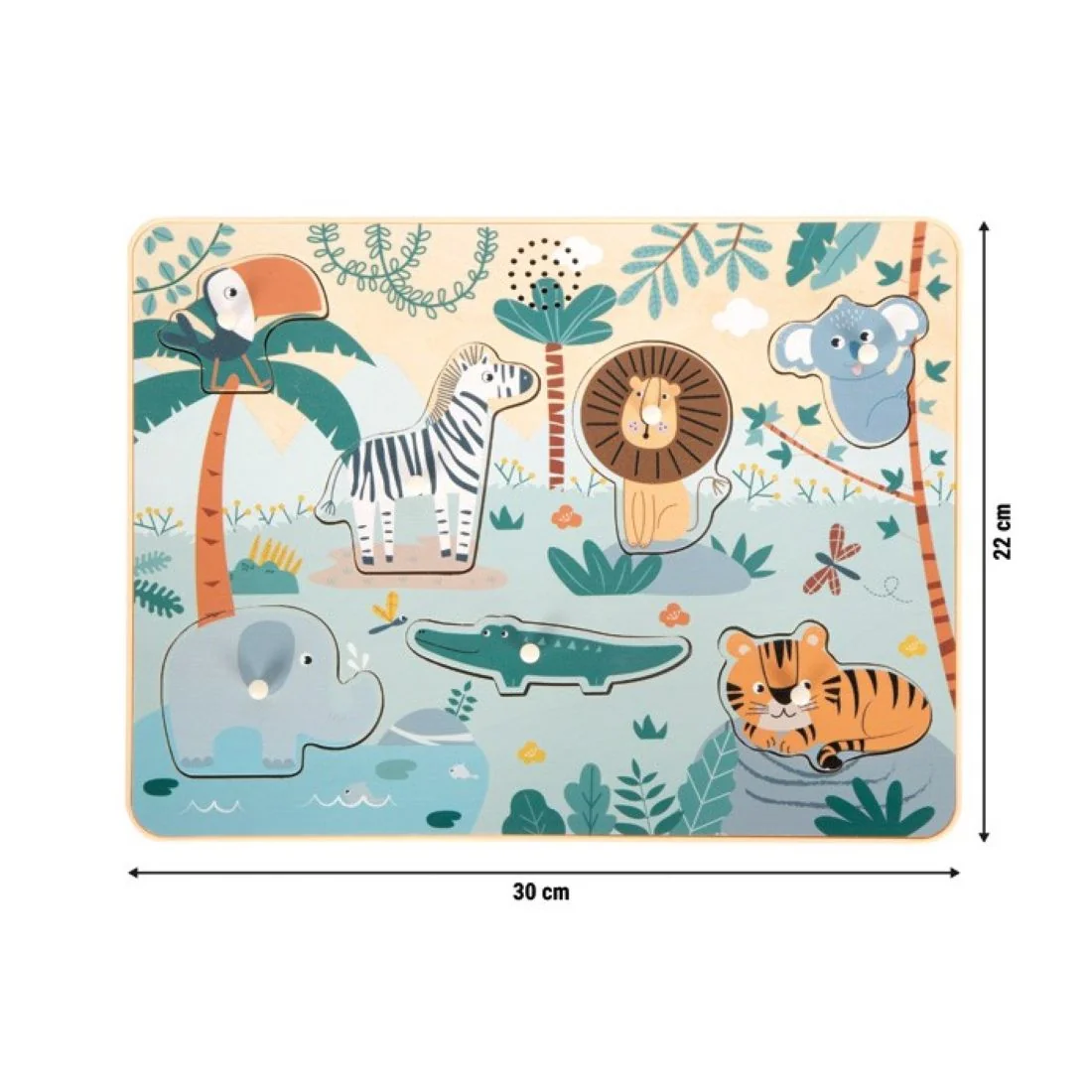 small foot Vkladacie puzzle so zvukmi Safari