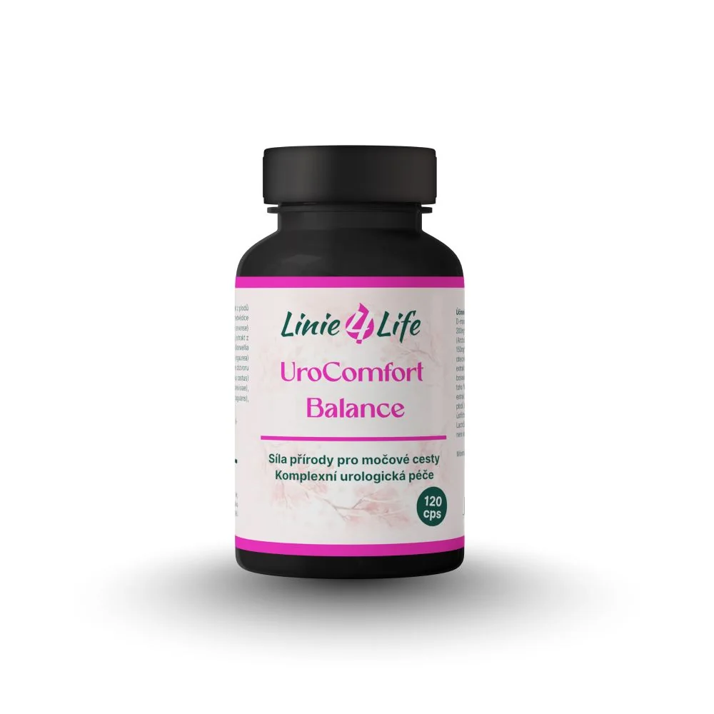 Linie4Life UROCOMFORT BALANCE 120 kapsúl Močové cesty, bez plnidiel, zásoba na 30 dní