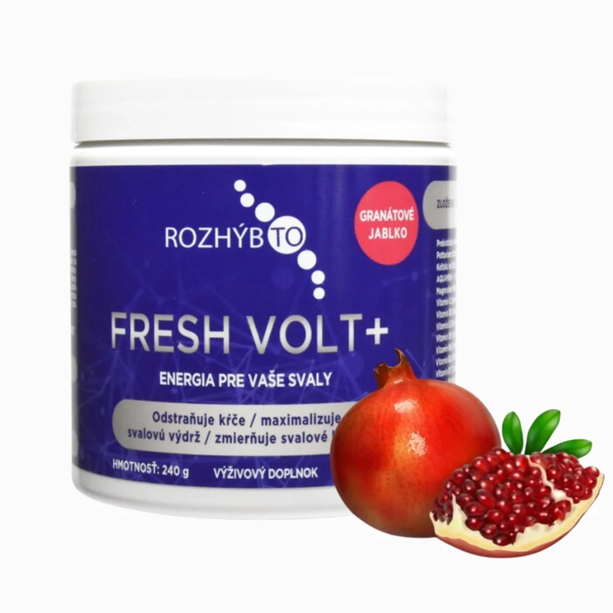 FreshVolt - elektrolytový nápoj (granátové jablko) - 240 g - Rozhýb to