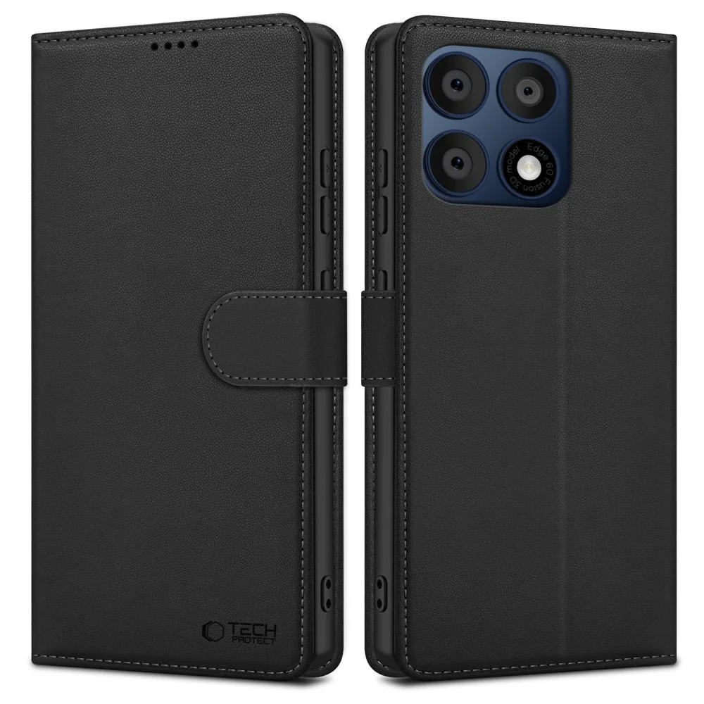 Tech-Protect Wallet knižkové puzdro na Motorola Edge 70 Pro 5G, čierne