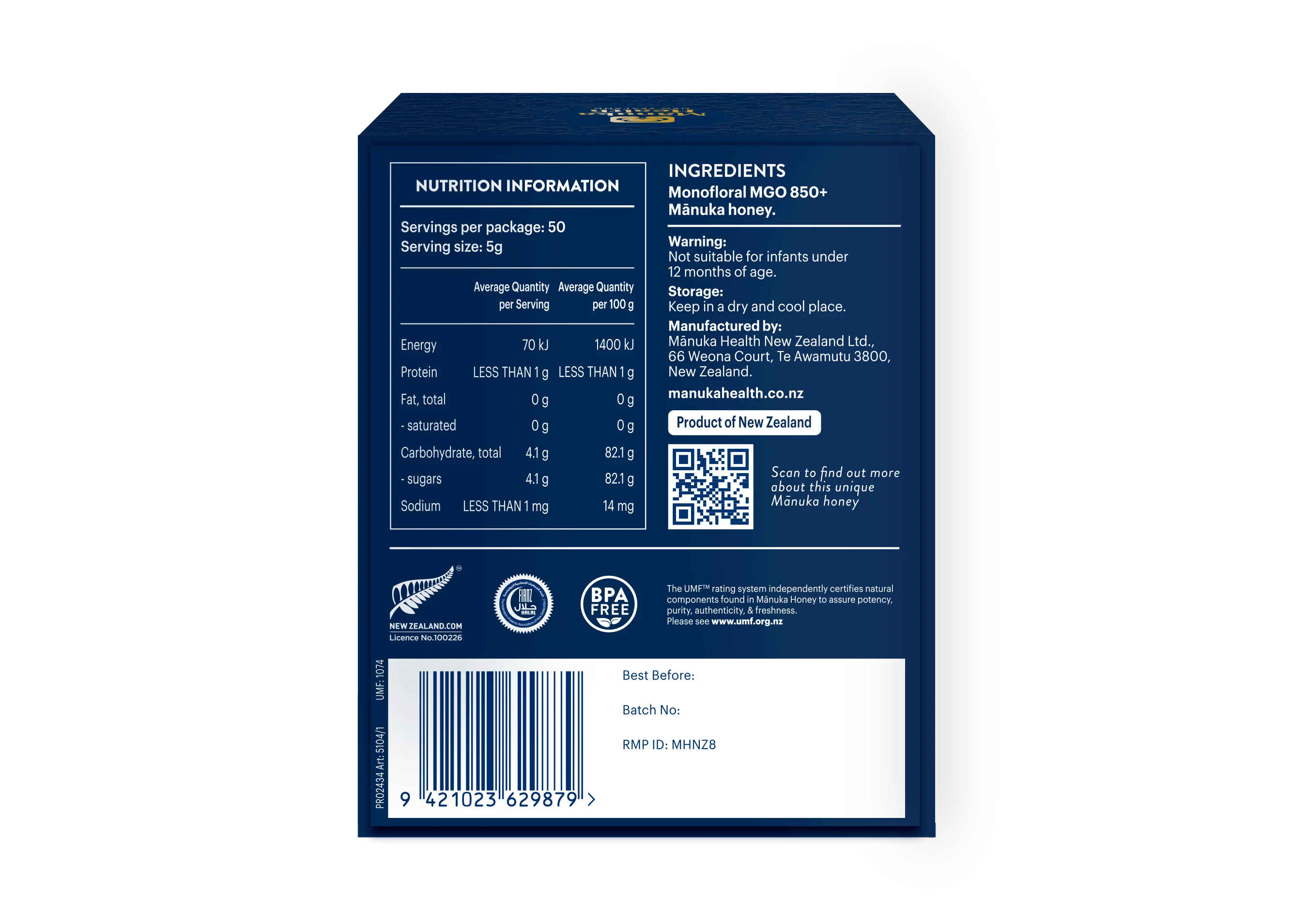 Manuka med MGO 850+ 250 g