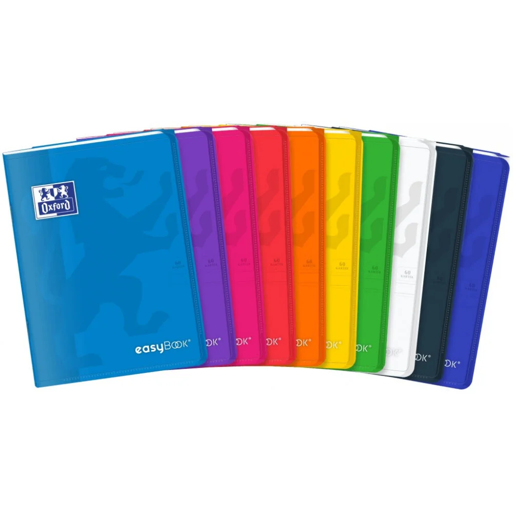 Zošit Oxford Easybook A4/60 listov, linajkový, mix-Herlitz