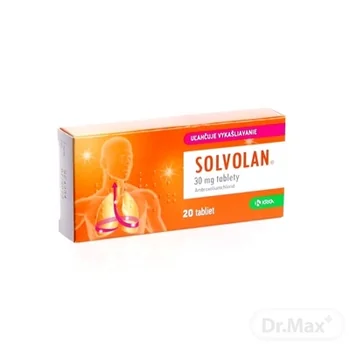 Solvan Tab Solvolan 1×20 tbl, liek vykašľavanie | Dr. Max Lekáreň