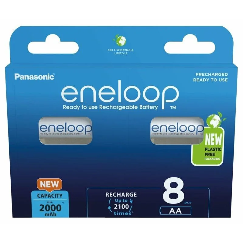 Panasonic Eneloop AA 2000mAh nabíjacie batérie 8ks (BK-3MCDE/8BE)