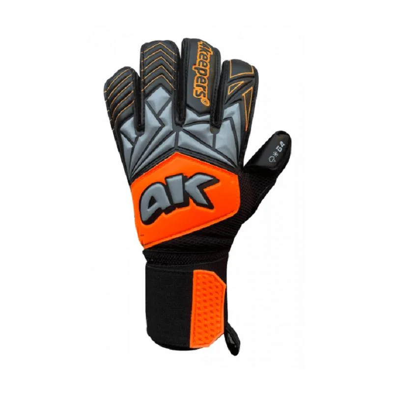 4keepers Force V3.23 RF Futbalové brankárske rukavice, čierna/oranžová, veľ. 9,5