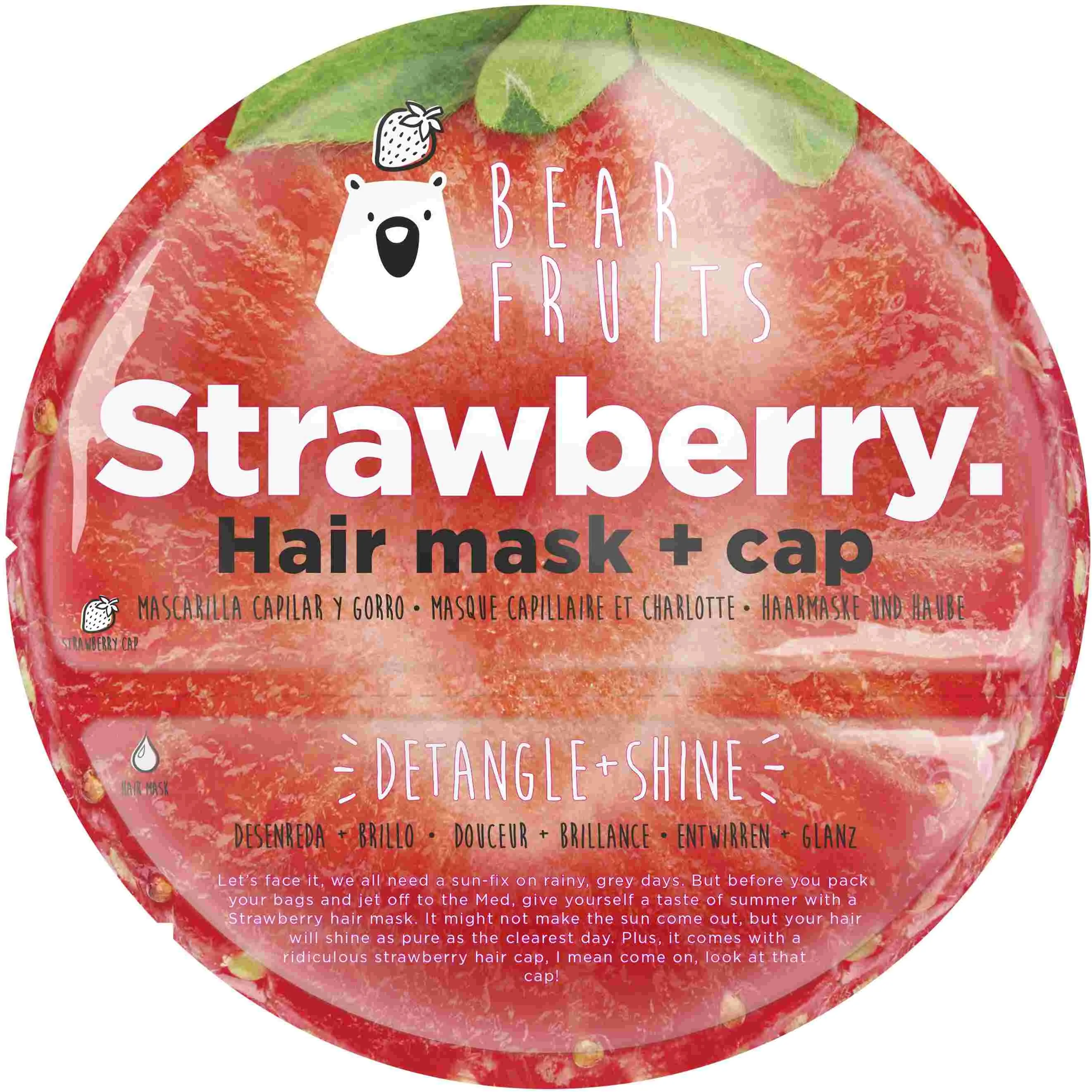 Bear Fruits Maska 20ml Strawberry 1×20ml, mask na vlasy